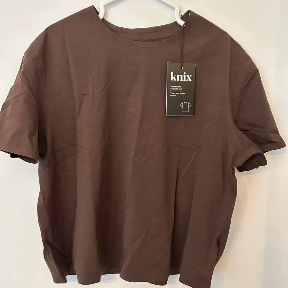 Knix Studio Sleek Cropped T-Shirt NWT